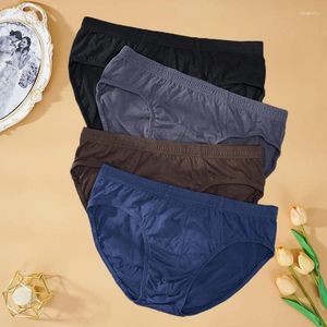 Underbyxor plus storlek XL-5XL Sexiga trosor underkläder för män 100 bomullsbilder manliga shorts andningsbara underkläder hög kvalitet