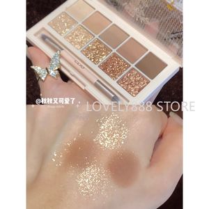 Eye Shadow Korea 10-color Eyeshadow Palette Matte Pearl Shimmer Nude Makeup Eye Shadow Long-lasting Waterproof Korean Makeup Cosmetics 231031