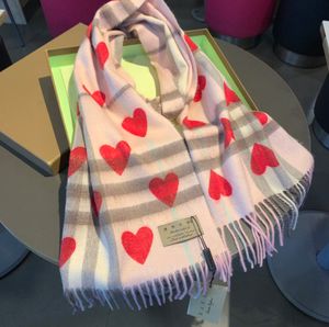 Sciarpa regalo per la famiglia da donna in stile carino Nuovo scialle in tessuto 100% cashmere di lusso Accessori di moda dal design classico Sciarpe invernali calde e confortevoli