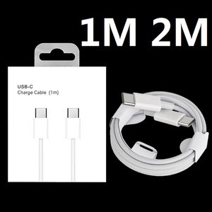 Cavo da 1M 2M PD da USB C a USB-C Tipo C Cavi di ricarica C-C di ricarica rapida rapida per Samsung Galaxy S10 S20 S22 S23 Utral Htc LG Xiaomi Huawei Telefono Android con BOX