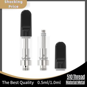 Hot Sale and New 510 Thread Thick Oil SS316 Lead Free Ceramic Coil Cartridge Empty Vape Pen Cartridge Suitable for 510 Battery 0.5ml 1ml empty pod