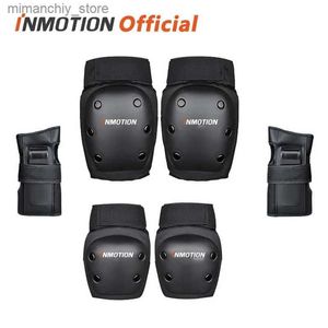 Skate Protective Gear InMotion Vuxen Knäskydd Elbågskuddar Handledsvakter 6 I 1 Skyddsutrustning Set för cykelläckskridskocykel Cykling utomhussport Q231031