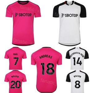 サッカー13ティムリームジャージー2023 24クラブ30 Carlos Vinicius 9 Aleksandar Mitrovic 18 Andreas Pereira 6 Harrison Reed 8 Harry Wilson Issa Diop Football Shird Kit