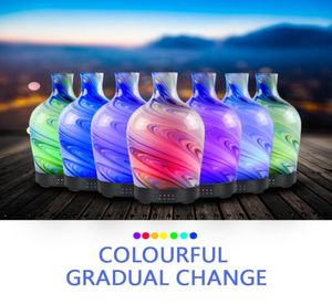 100 ml glas aromaterapi luftfuktare eterisk olja diffusor ultraljud tyst 7 färglätt hemmakontor vardagsrum spa yoga4099170