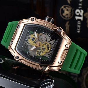 Geometric Prism Willow Nail Men's Quartz Watch Silicone Band Glow Waterproof Calendar Fashion Business Quartz Watches For Men's