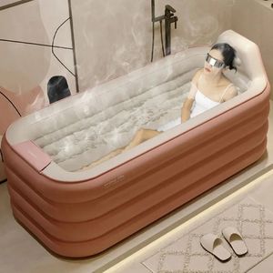 Altro Giardino domestico Vasca da bagno portatile per adulti Vasca da bagno pieghevole Secchio Corpo Sauna Doccia a vapore Gonfiabile Idromassaggio Forniture per il bagno semplici 231031