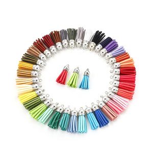 20-60pcs/lote 38mm Tassel Tamels de couro vintage Fringe para pingente de macramamento Purl para jóias DIY Fazendo suprimentos Acessórios