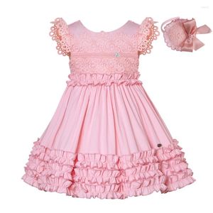 Girl Dresses Children Summer 2023 Floral Printed Princess Party Fashion Wedding Guest Kid Designer Clothes 2 3 4 5 6 10 12Y