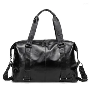 Duffel Bags XZAN Pu Leather Multifunctional Waterproof Handbags Korean Fashion Casual Cross-body Travel Large Capacity Duffle For Men