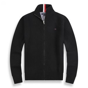 Senior Designer Polo Cool tröja Ulltröja Tjock dragkedja Hög hals varm Pullover Casual Knit Högkvalitativ tröja S-2XL