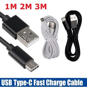 1m 2m 3m Hızlı Hızlı Şarj Kabloları 2A Tip C USB-C Mikro USB Kablosu Samsung S20 Note10 S10 Moto Lg One Plus