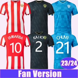 23 24 Almeria Mens Soccer Jerseys L. Suarez Samu Mendes El Bilal Embarba Dyego Sousa Akieme Arnau Strona domowa