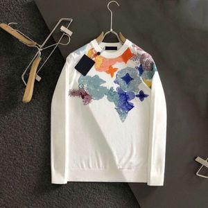 maglione lavorato a maglia di lana felpa con cappuccio firmata uomo donna felpa 1V maglioni jacquard inverno caldo pullover camicia cappotto giacca casual graffiti di lusso