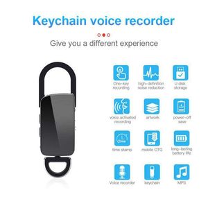 Mini Recorder Audio Voice Recorder HD Device Sound 8G 16G 32G KeyChain Digital liten röstinspelare mp3