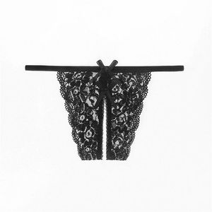 Perizoma da donna Lingerie sexy Lingerie erotica con apertura sul cavallo Mutandine di pizzo Crotchless perizoma Slip sessuali Mutande Pantaloni aperti femminili188i