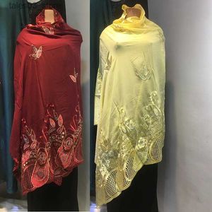 Sciarpe KASHKAHA Africano Dubai Cotone Pashmina Per Pray Emroider Anello Scialle di diamanti Avvolgere il pizzo chimico Stola Sciarpa a rete Fascia musulmana Q231031