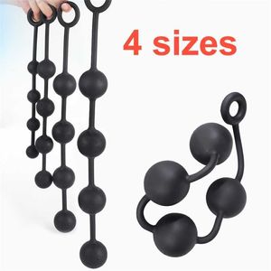 Anal Plug Buttplug silikonowe kulki seksualne dla dorosłych zabawki erotyczne duże koraliki tyłka wtyczki rozszerzające, ale 231010