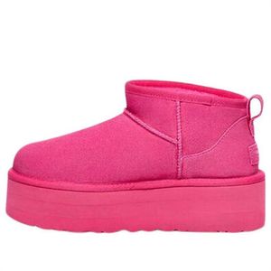 Schuhe rein handgefertigte maßgefertigte maßgefertigte Herren- und Frauenschuhe, modische und warme Schneestiefel ug Classic Ultra Mini Platform Boot 'Taffy Pink' 1135092-Type