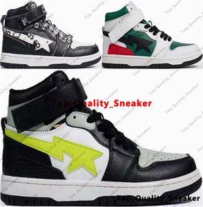 Sapatilhas Bapesta Mens Sapatos Tamanho 12 A Bathing Ape Block Sta 93 Hi Designer Trainers Chaussures Us 12 Mulheres Us12 Running Casual Eur 46 Branco Amarelo Verde Zapatillas