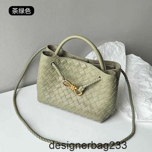 Venata Burekle Ręcznie tkane 2023 Andiamo Totes Designer Torby Metal Rope Luxury Bottegaas TOTE Bag Mała Cowhide One ramię Crossbody WO A6P7