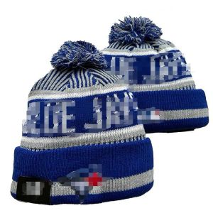 Blue Jays Vailies Toronto Bobble Hats Baseball Ball Caps 2023-24 Projektant mody Bucket Hat Chunky Knit Faux PO Beanie Świąteczny sport sportowy kapelusz A0