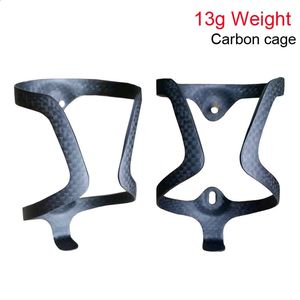 Water Bottles Cages Ultralight 3k full Carbon Fiber Bottle Cage MTBRoad Bicycle Botellero Carbono Bike Holder 13g 231030