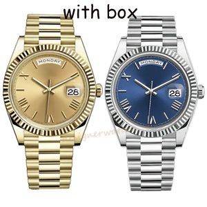 Wysokiej jakości Montre de Luxe 41 mm 36 mm męskie zegarki dla kobiet w pełni zegarek ze stali nierdzewnej Wodoodporne mechaniczne na rękę Prezenty