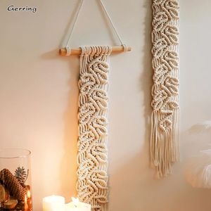 Decorazioni natalizie Gerring Nordic Bohemian Macrame Appeso a parete Cute Room Decor Regali Arazzo Ornamento vintage Decorazione del soggiorno 231030