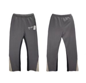 Cordão Rua Solto Jogger Mulheres Calças Retas Calça Mens Cinza Gravata Seca Calças De Designer