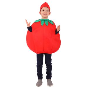 Tomato Lemon Pineapple Apple Costume Kids Boys Girls Fruit Vegetables Cosplay Halloween Costumes Dance Performance Clothing