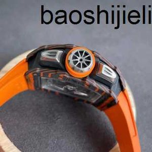 Дизайнерские мужские часы RichrdsMilers с механическим механизмом Tourbillon 11-03 Carbon Fiber Casual Time (McLaren)