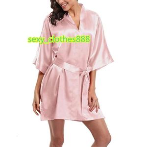 High quality satin night dress pajama set women's sleepwear robe gown sexy lace sleep long sleep ladies silk nightwear sexy