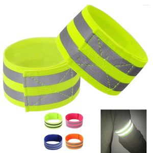 Knee Pads 1 Pair Reflective Bands Arm Belt LED Armband Strap Safety Sleeve For Night Running Jogging Cycling Wristband