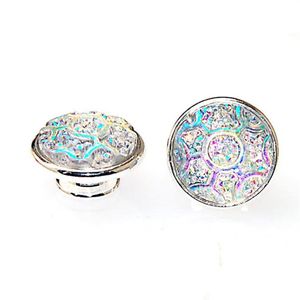 925 Silver Plated Designed Resin Cabochon Jewelpops Fits DIY Insert Charm Bracelets Necklace Ring For Diy Jewelry Making232O