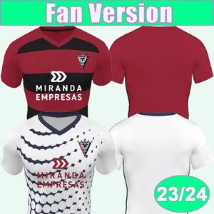 23 24 Mirandes Mens Soccer Jerseys A. Reina Carlos Martin Baeza David V. Barbu S. Barcia Tachi Alvaro Sanz Home Away Footall Koszulki