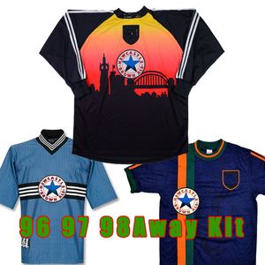 1997 Maglie da calcio Alan Shearer Retro Away Kit PINAS BARNES OWEN classiche CAMICIE DA CALCIO COLE 1996 Divisa da calcio portiere vintage