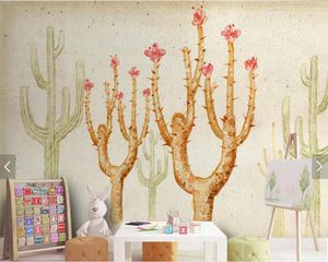 Wallpapers abstrato cactus moderno papel de parede tv pano de fundo sala de estar crianças quarto sofá cozinha bar murais restaurante papel de parede