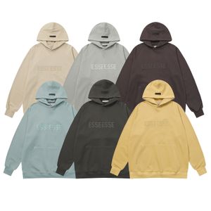 Cztop 2023 novo nevoeiro essenti-temporada 9 grosso flocado carta hoodie outono/inverno algodão de alta qualidade ropa unisex camisola com capuz