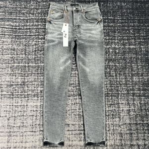 lila jeans designer jeans för män svarta byxor designers denim tårar bomull rakt blixtlås flyghål kvinnor svart grå vit hög midja smal fit rippad stretch mager