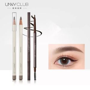 Eyebrow Enhancers Unny Club Waterproof Eyebrow Pencil Brow Pen för att markera beskrivning av tatuering Tint Makeup Microblading Eyebrow Definer Enhancer 2310303030