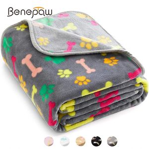 kennels pens Benepaw Cozy Dog Blanket Winter Autumn Warm Lightweight Soft Fluffy Coral Fleece Cat Puppy Bed Mat Pet Sleeping Machine Washable 231031