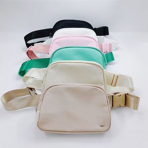 Lulu Fanny Pack Belt Belt Bags Bag Bag Bag Nylon Fleece Weist Weist Bags Yoga Crossbody Bum Bag Waterproof Women Holder Men Wallets Holder Phone Sport Bage