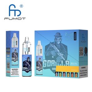 Originale Fumot Factory Randm Tornado 7000 sbuffi monouso Vape Pod RGB luce ricaricabile 0% 2% 5% sigaretta elettronica con 57 gusti disponibili