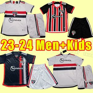 Män barn 23/24 Sao Paulo Soccer Jerseys 2023 2024 Dani Alves Män kvinnors uniformer Luciano Igor Gomes Pablo Camisa Footbal Shirt Top Adult Child Child Barn