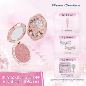 Blush Flower Knows Strawberry Rococo Series wytłoczony Blush 5G Blush Powder 231030