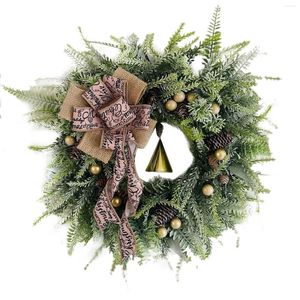 Decorative Flowers One-To-One Restoration Of Christmas Pine Cones And Needles Simulated Garland Bohemian Style Scene Decorations