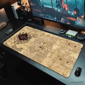 Mouse Pads Wrist Harries Potters Mousepad HD Printing Computer Gamers Edge Non-slip Mouse Pad XXL90x40cm Keyboard Desk Pad R231031