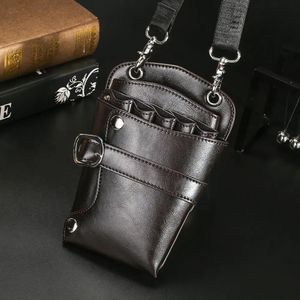 Hair Salon Hair Scissor Clip Bag Comb Case Hairdressing Barber Bag Salon Waist Tool Holster Leather Pack Belt Pouch Holder PU Scissor Y9A3 231030