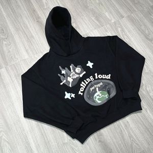 Rullande högt hiphop vintage hoodie man kvinnor hoodies cpfm tröjor överdimensionerade huvor plus size sweatshirt unisex 100% bomullsdragar skateball kläder