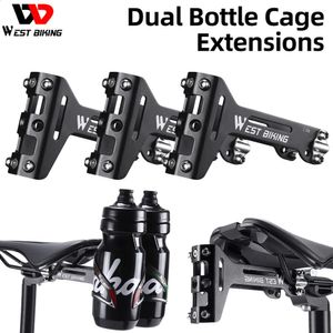 Vattenflaskor Burar West Cykling Bike Saddle Bottle Cage Holder Drink Cup Adapter Universal Bicycle Mount Rack 231030
